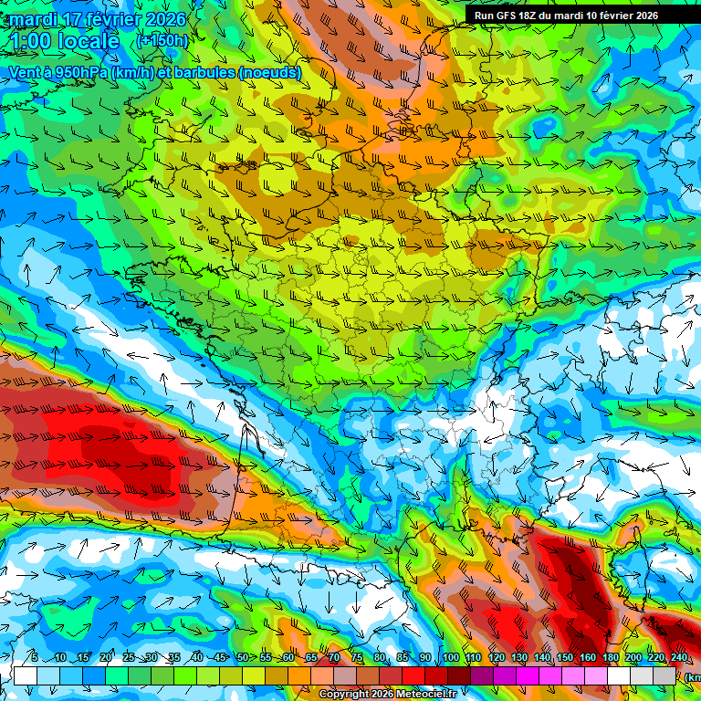 Modele GFS - Carte pr�visions 