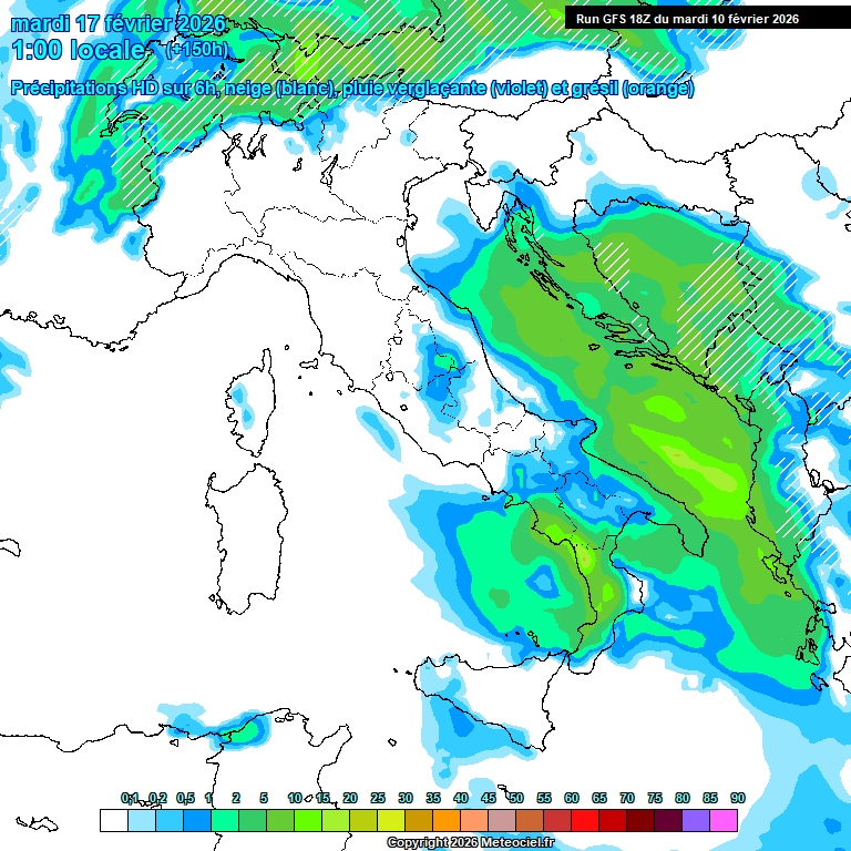 Modele GFS - Carte pr�visions 