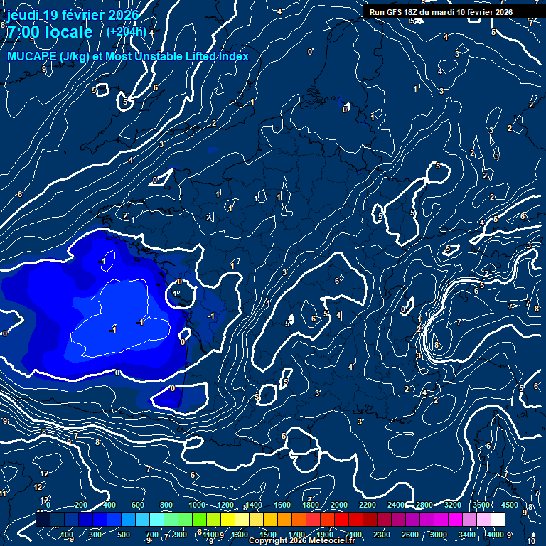 Modele GFS - Carte pr�visions 