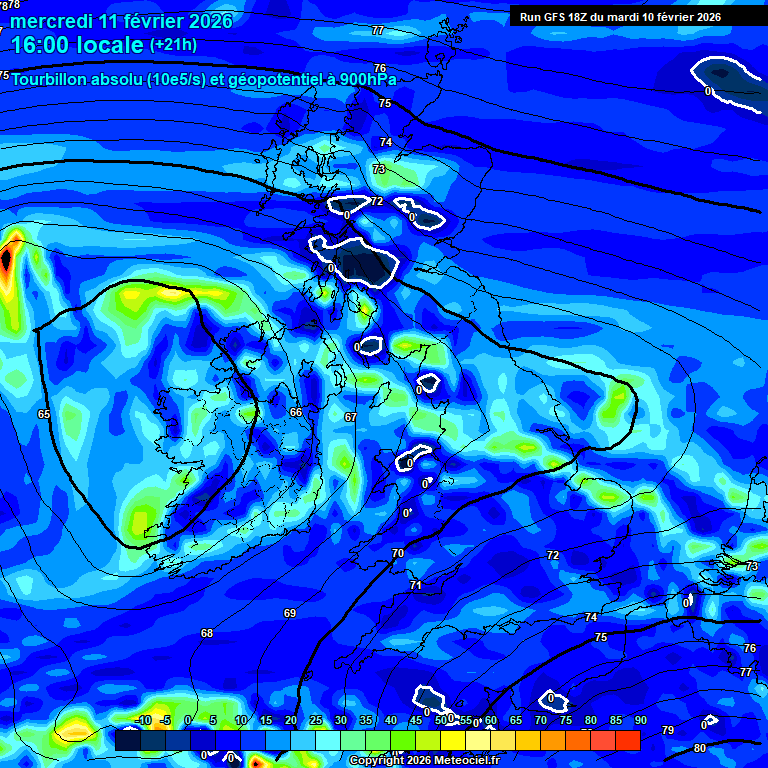 Modele GFS - Carte pr�visions 