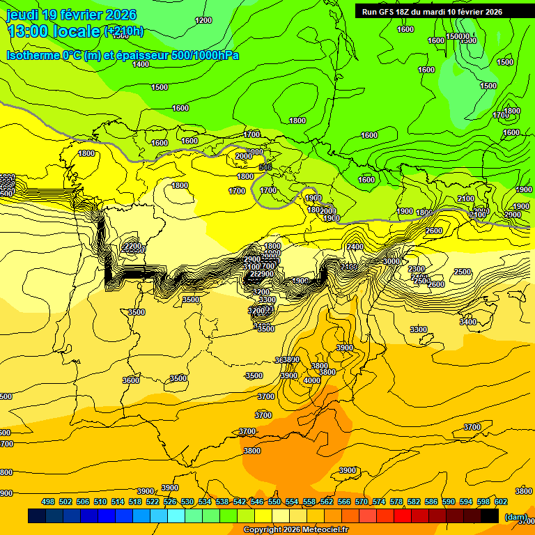 Modele GFS - Carte pr�visions 