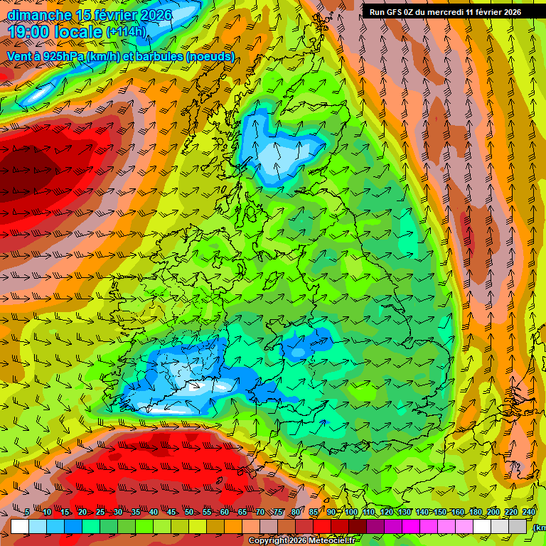Modele GFS - Carte pr�visions 