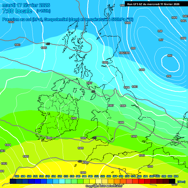 Modele GFS - Carte pr�visions 