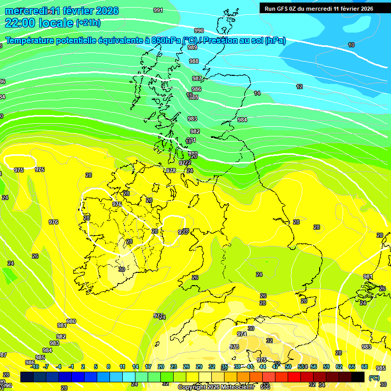 Modele GFS - Carte pr�visions 