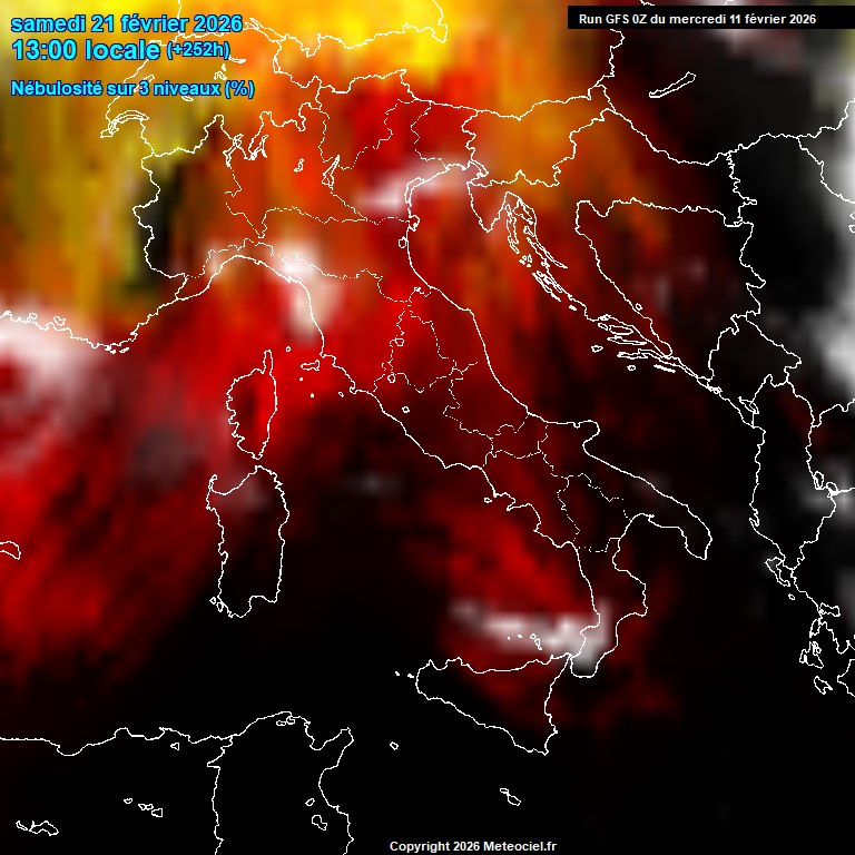Modele GFS - Carte pr�visions 