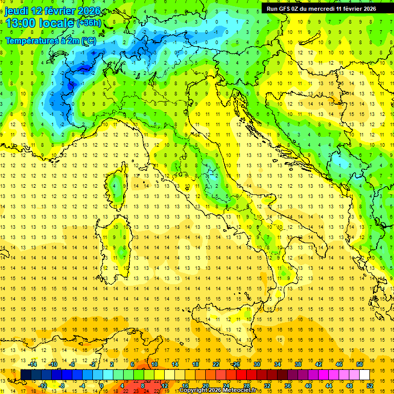 Modele GFS - Carte pr�visions 