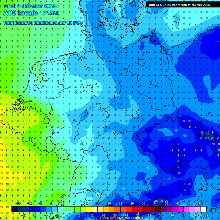 Modele GFS - Carte pr�visions 