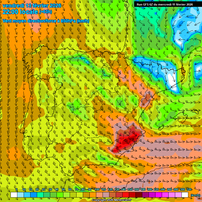 Modele GFS - Carte pr�visions 
