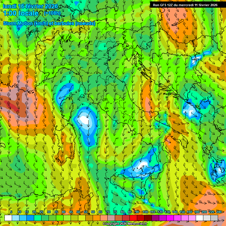 Modele GFS - Carte pr�visions 