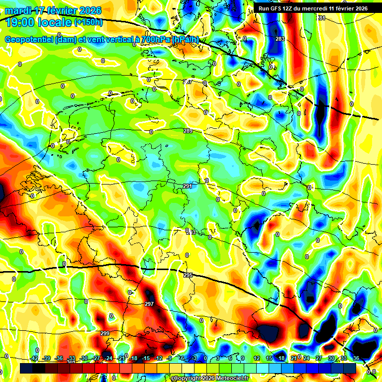 Modele GFS - Carte pr�visions 
