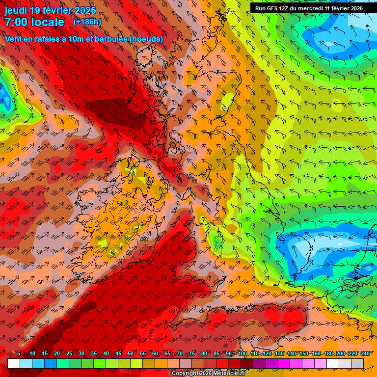 Modele GFS - Carte pr�visions 