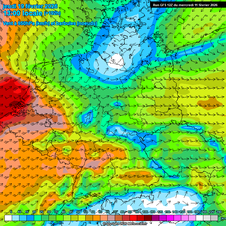 Modele GFS - Carte pr�visions 