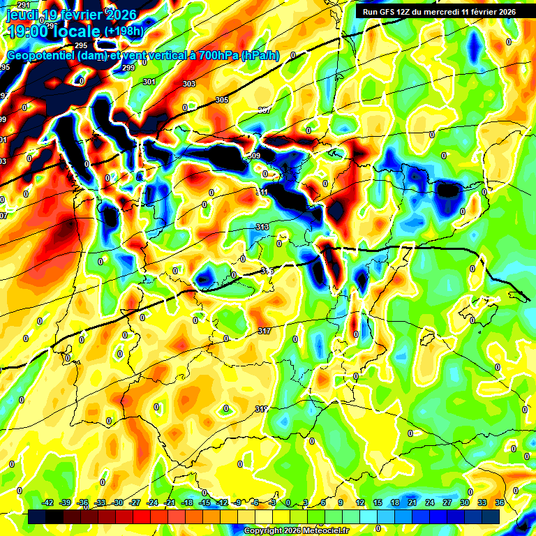 Modele GFS - Carte pr�visions 