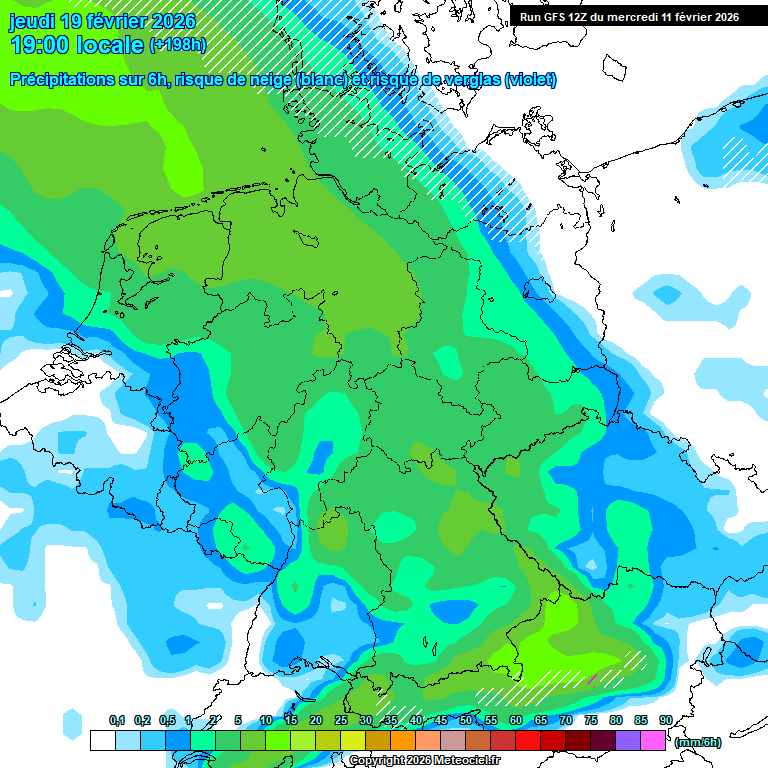Modele GFS - Carte pr�visions 
