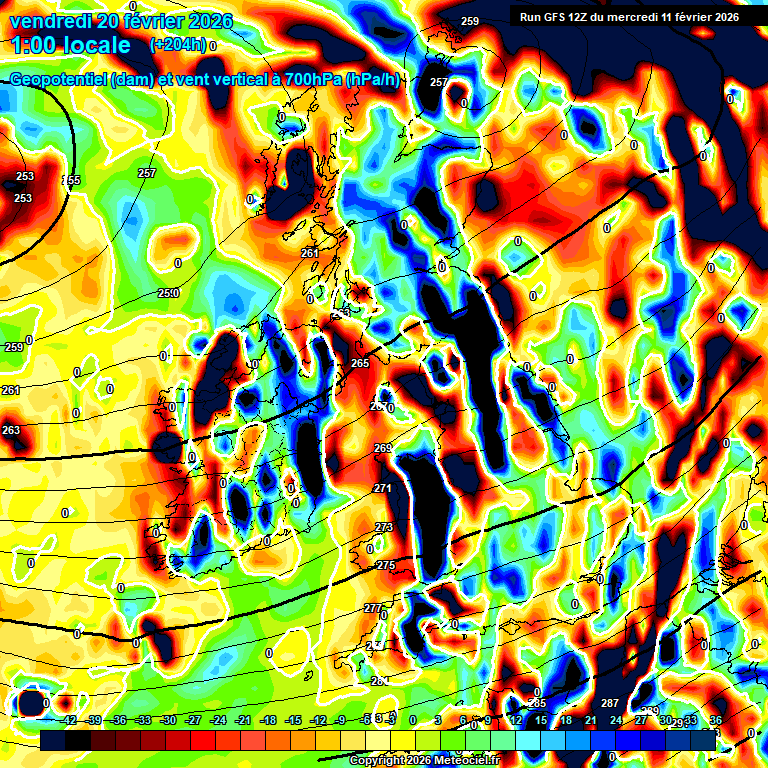 Modele GFS - Carte pr�visions 