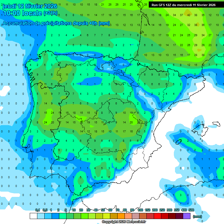 Modele GFS - Carte pr�visions 