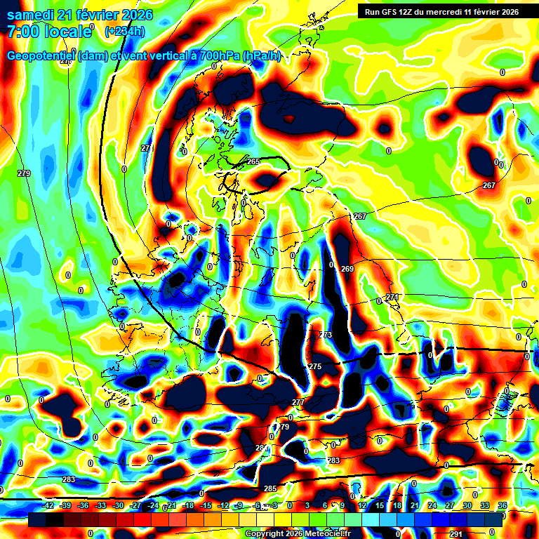 Modele GFS - Carte pr�visions 
