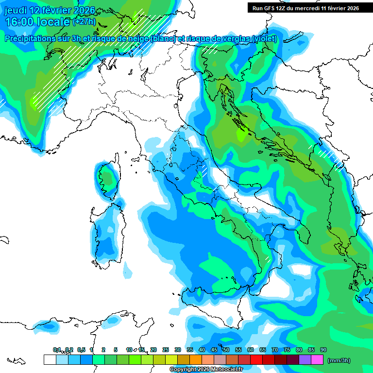Modele GFS - Carte pr�visions 