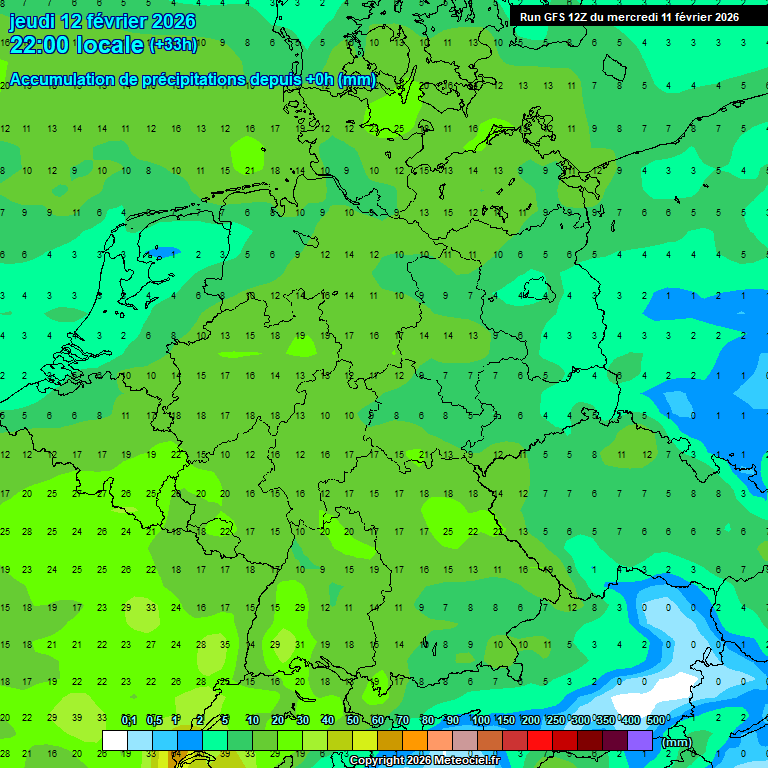 Modele GFS - Carte pr�visions 