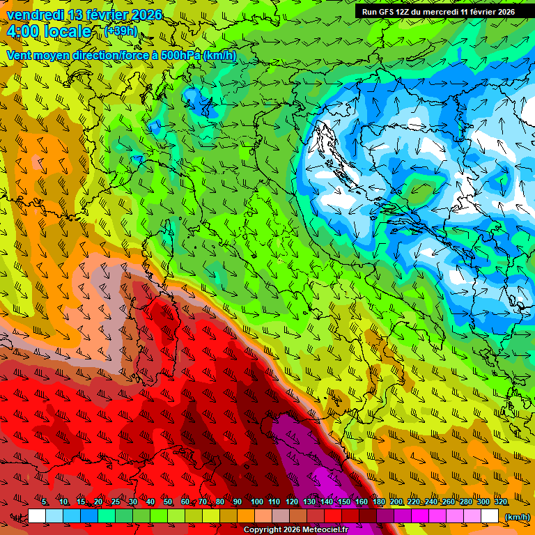 Modele GFS - Carte pr�visions 