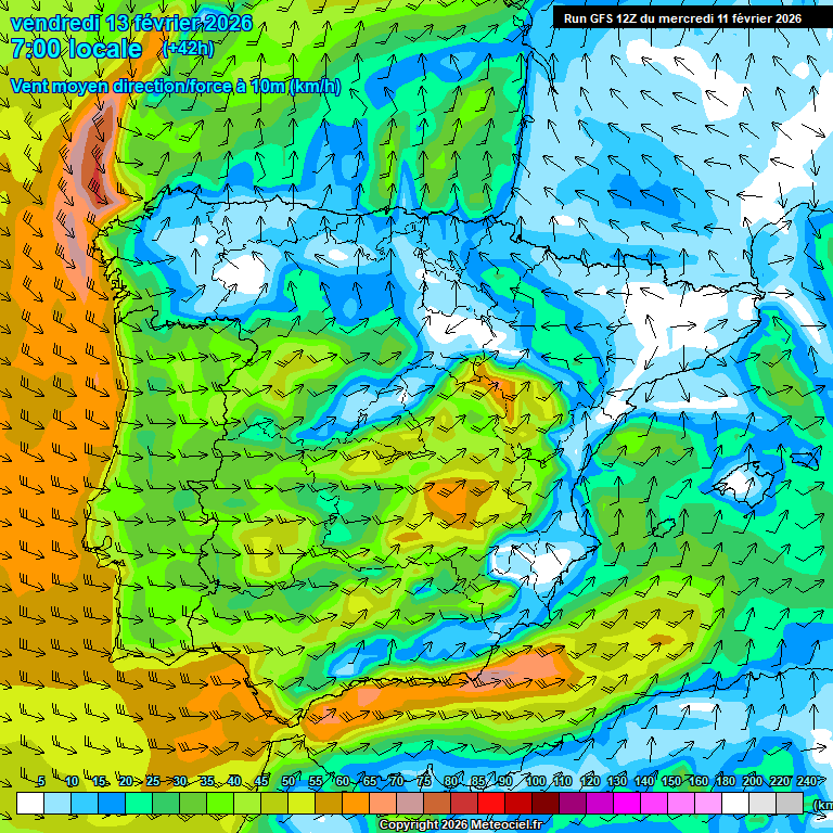 Modele GFS - Carte pr�visions 