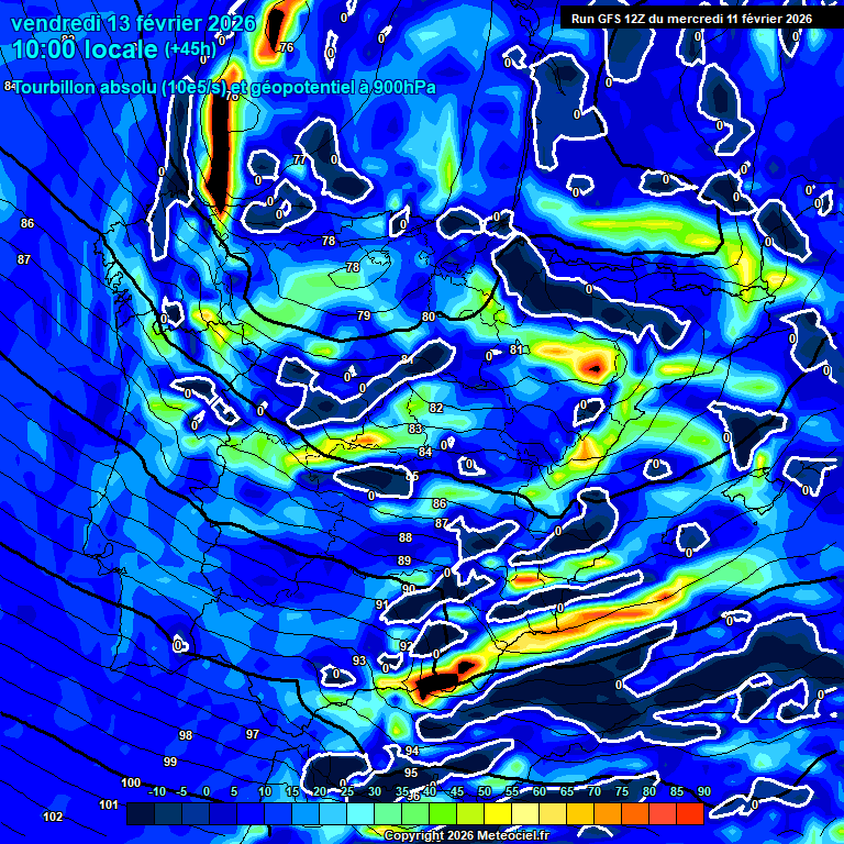 Modele GFS - Carte pr�visions 
