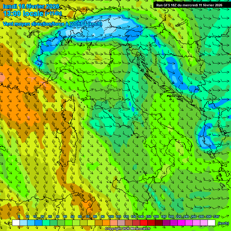 Modele GFS - Carte pr�visions 