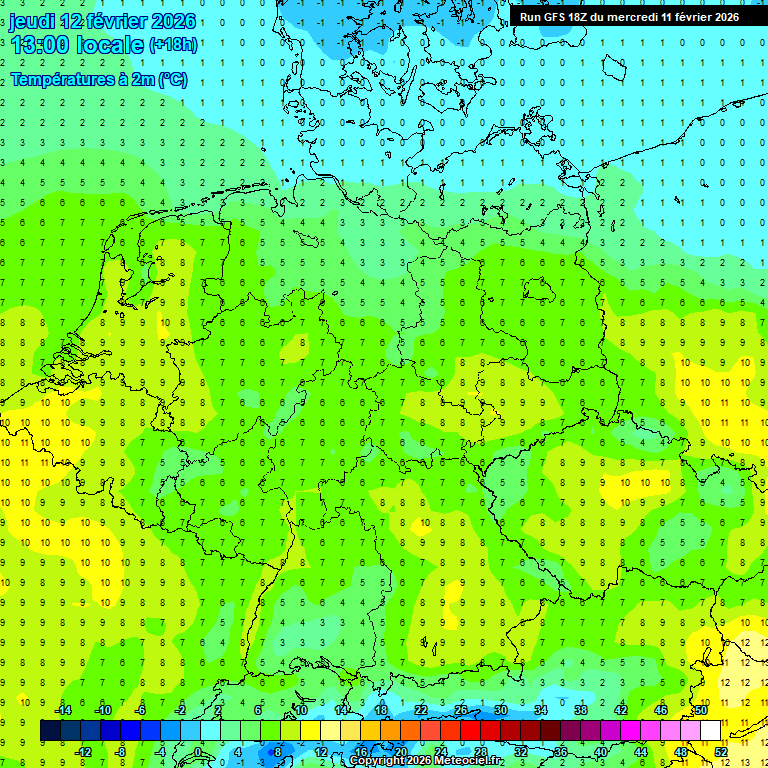 Modele GFS - Carte pr�visions 