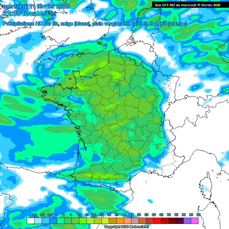 Modele GFS - Carte pr�visions 