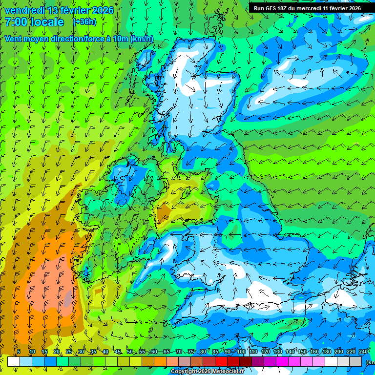 Modele GFS - Carte pr�visions 