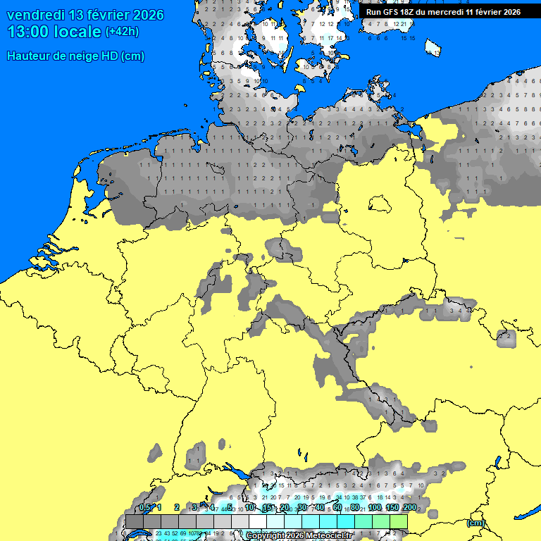 Modele GFS - Carte pr�visions 