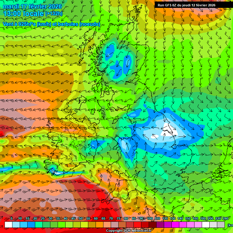 Modele GFS - Carte pr�visions 