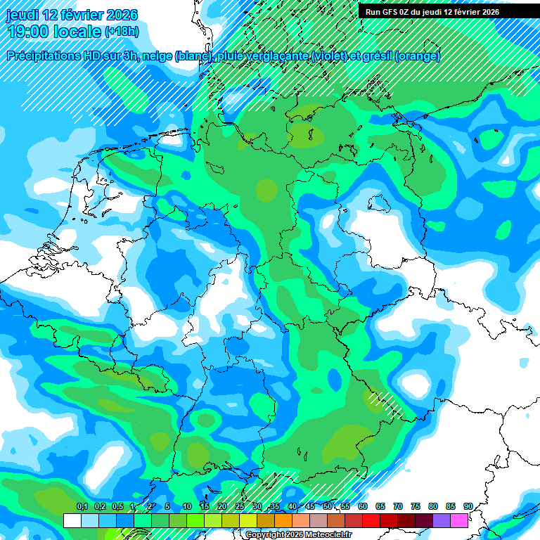 Modele GFS - Carte pr�visions 