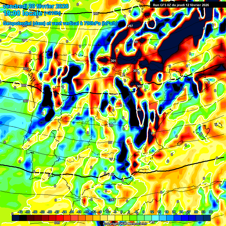 Modele GFS - Carte pr�visions 