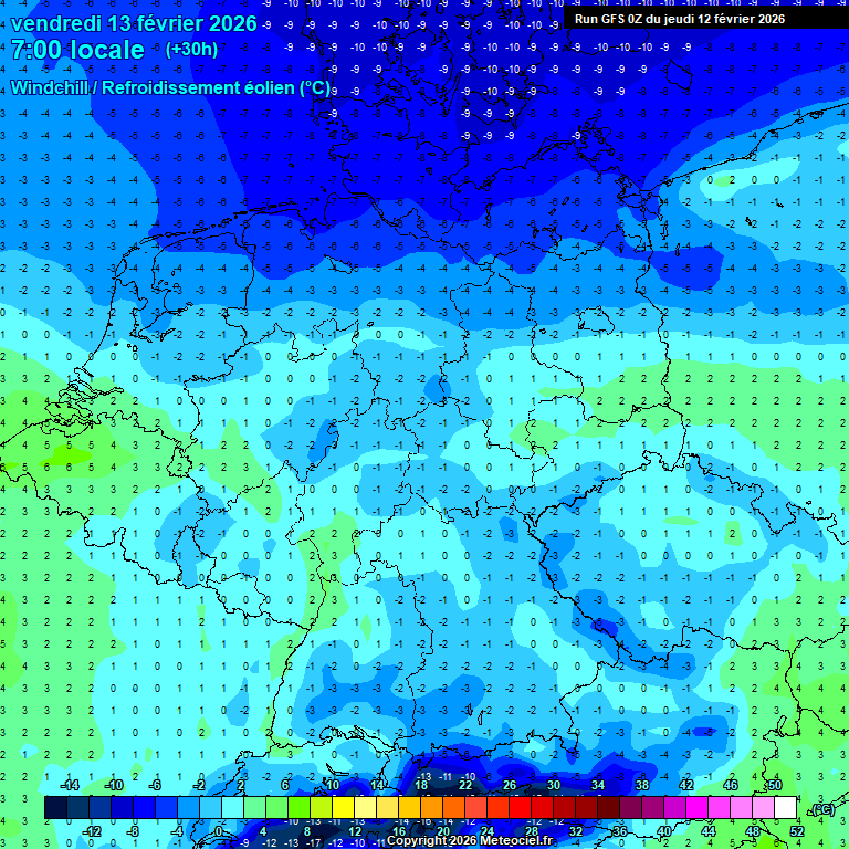 Modele GFS - Carte pr�visions 