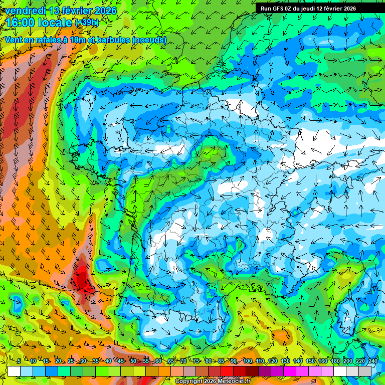 Modele GFS - Carte pr�visions 