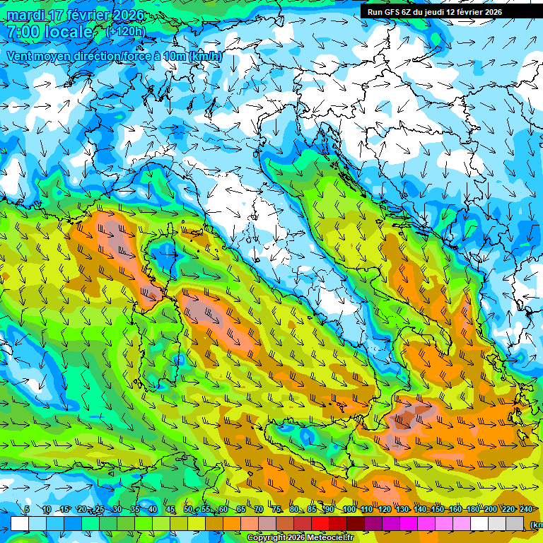 Modele GFS - Carte pr�visions 