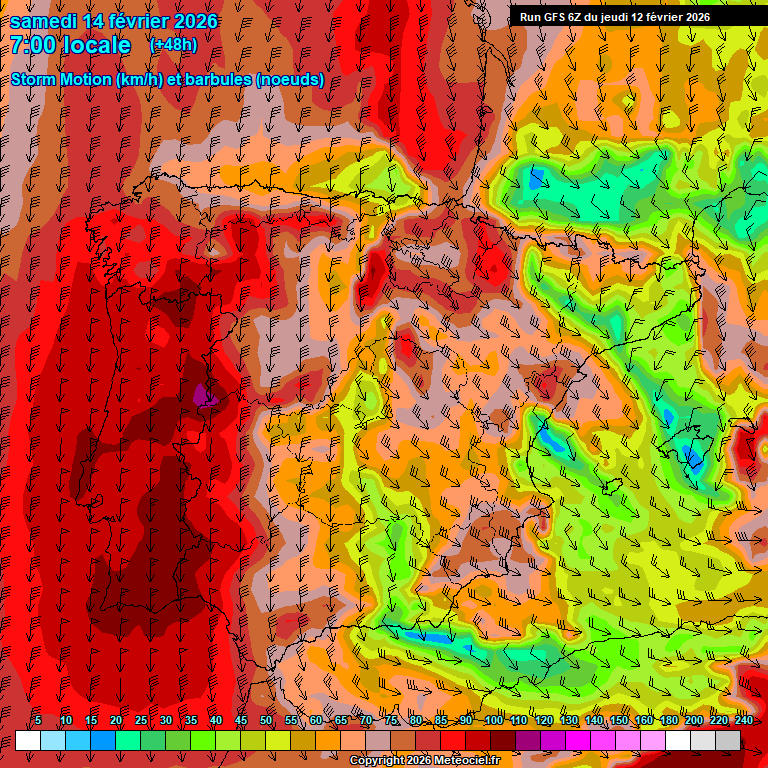 Modele GFS - Carte pr�visions 