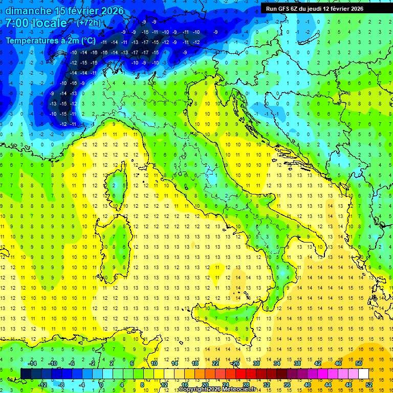 Modele GFS - Carte pr�visions 