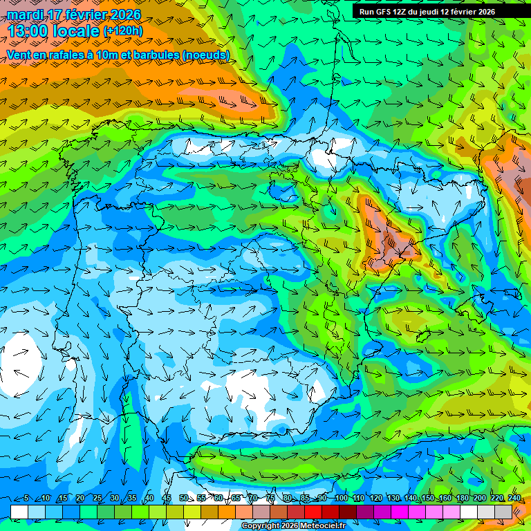 Modele GFS - Carte pr�visions 