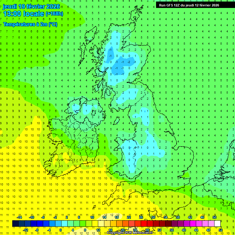 Modele GFS - Carte pr�visions 