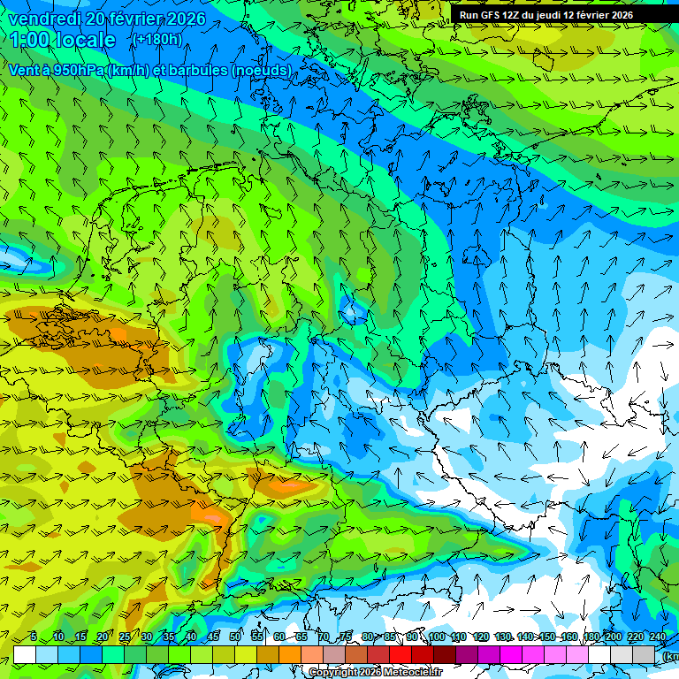 Modele GFS - Carte pr�visions 