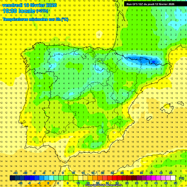 Modele GFS - Carte pr�visions 