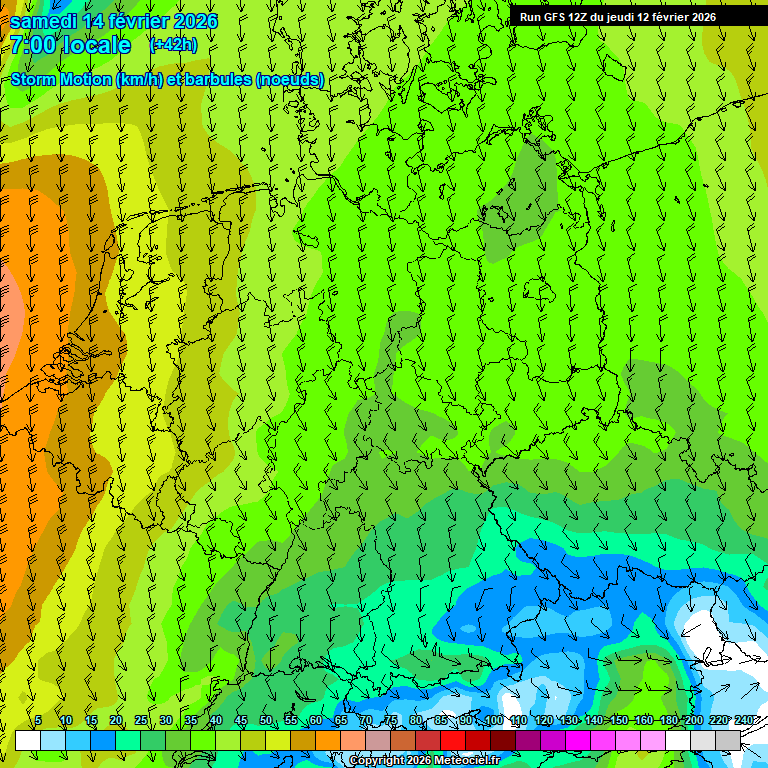 Modele GFS - Carte pr�visions 