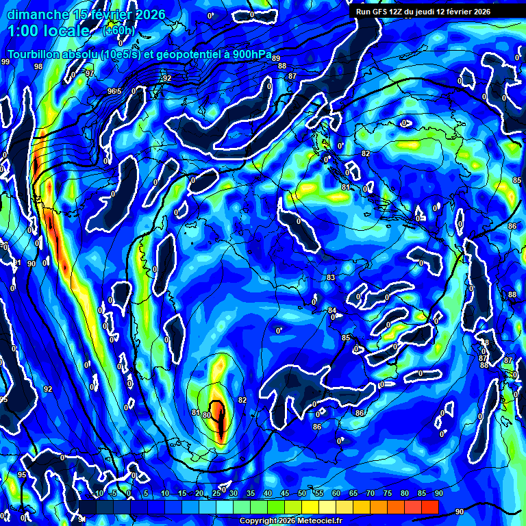 Modele GFS - Carte pr�visions 