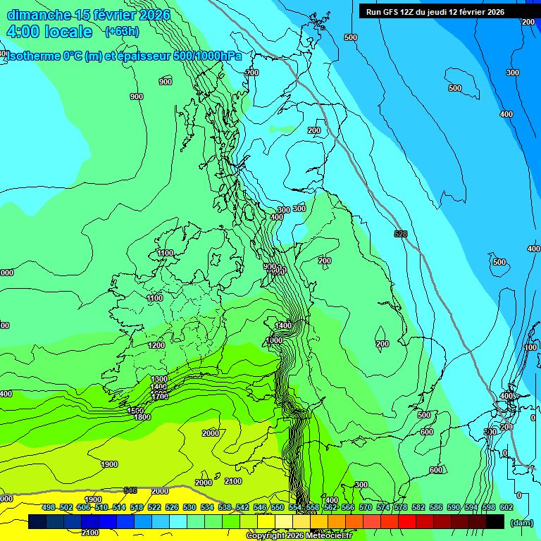 Modele GFS - Carte pr�visions 