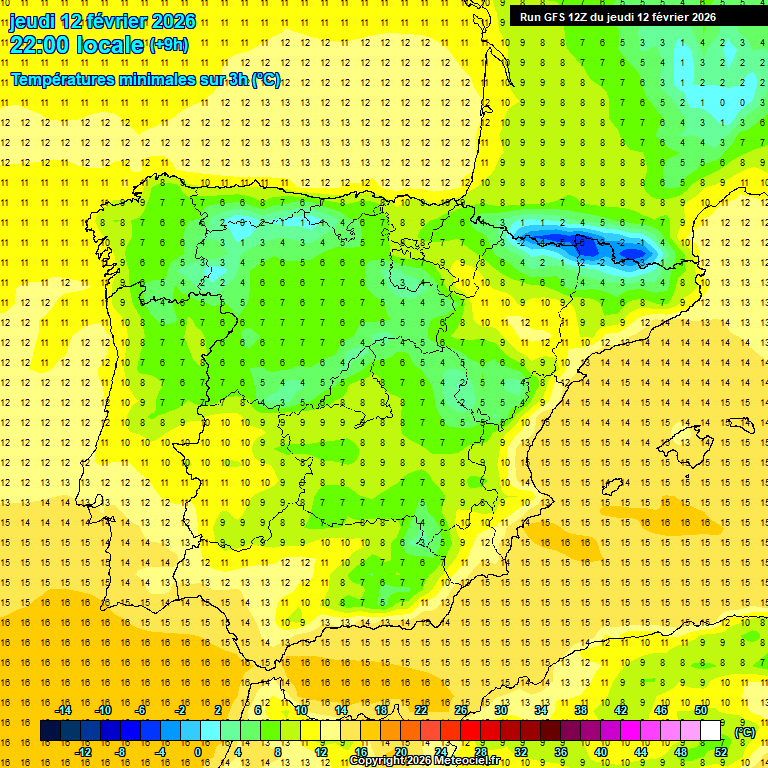 Modele GFS - Carte pr�visions 