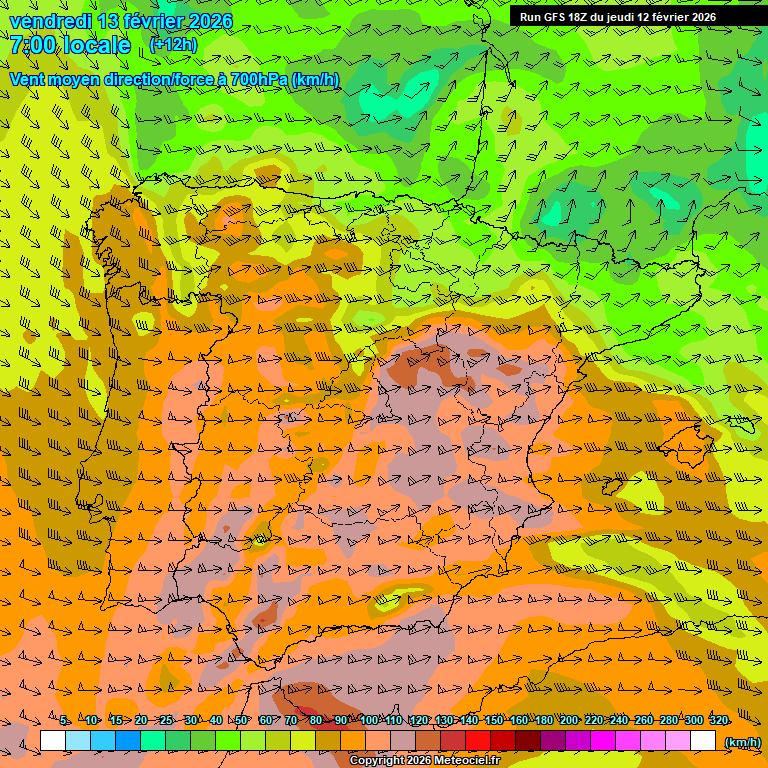 Modele GFS - Carte pr�visions 