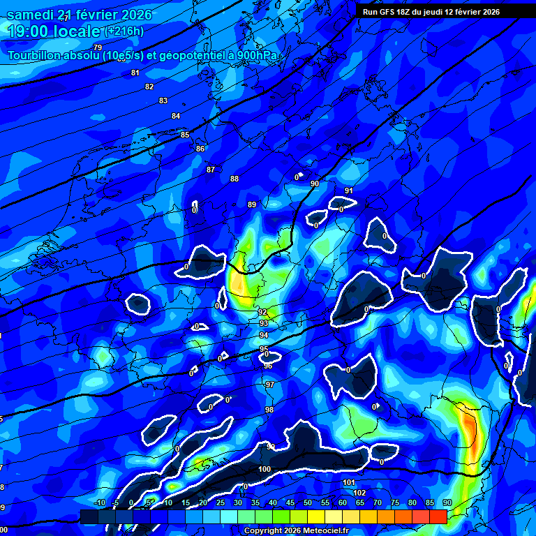Modele GFS - Carte pr�visions 