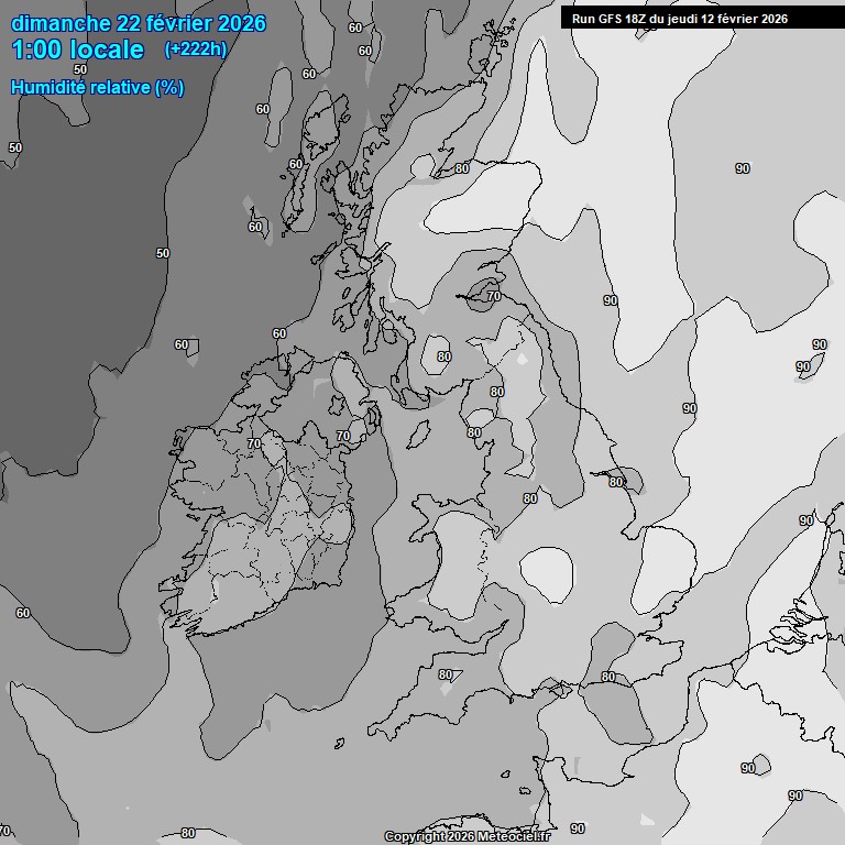 Modele GFS - Carte pr�visions 